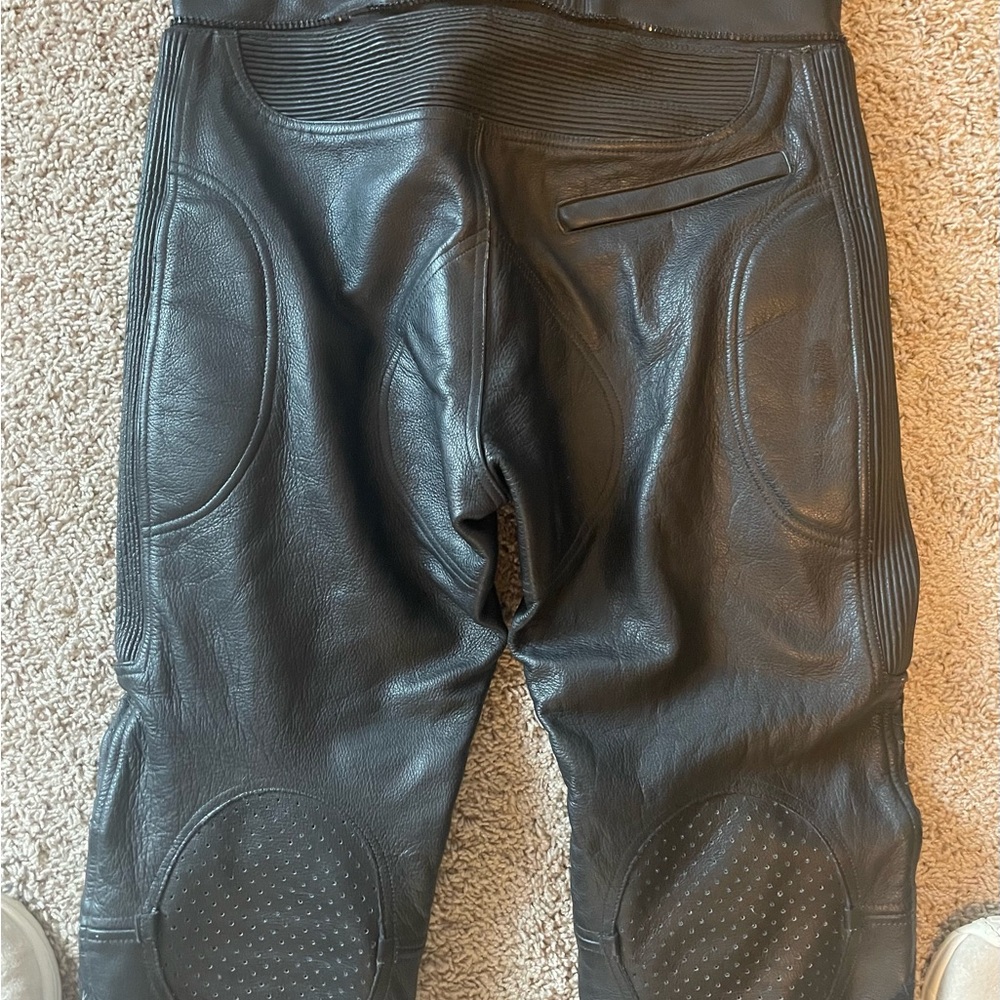 Field Sheer Men’s Vintage All Leather Motorcycle Pants In Sz 36 - Picture 3 of 15